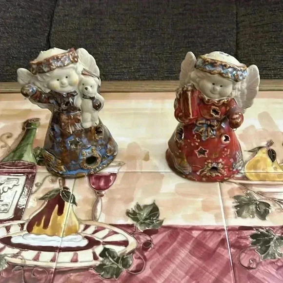 Beautiful tea light angels. - Picture 1 of 4